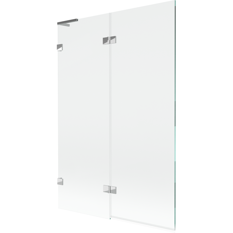 Mexen Lunar L kádparaván 2-szárnyú bal 120 x 150 cm, átlátszó, króm - 897L-120-100-01-00-L