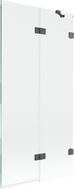 Mexen Lunar paravan de duș cu 2 aripi drept 90 x 150 cm, transparent, gri armă periat - 897-090-100-66-00-P