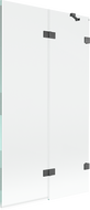 Mexen Lunar paravan cadă cu 2 uși dreapta 100 x 150 cm, transparent, gri închis periat - 897-100-100-66-00-P