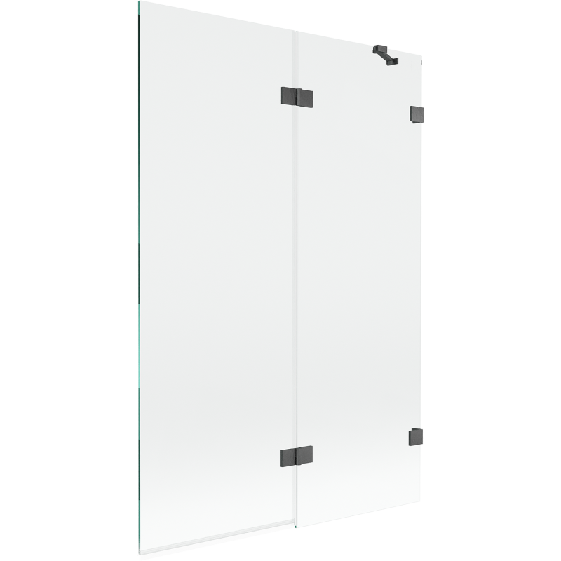 Mexen Lunar paravan de duș cu 2 canaturi, dreapta 120 x 150 cm, transparent, gri armat periat - 897-120-100-66-00-P