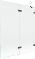 Mexen Lunar paravan de duș cu 2 canate, dreapta, 140 x 150 cm, transparent, gri armă periat - 897-140-100-66-00-P