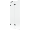 Mexen Lunar L paravan de cadă cu 2 panouri, stânga 80 x 150 cm, transparent, gri pistol periat - 897L-080-100-66-00-L
