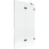 Mexen Lunar paravan de baie cu 2 uși, dreapta 100 x 150 cm, transparent, metal negru - 897-100-100-95-00-P