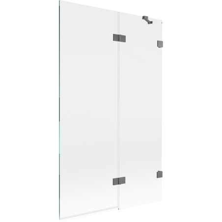 Mexen Lunar paravan de cadă cu 2 aripi dreapta 110 x 150 cm, transparent, metal gun - 897-110-100-95-00-P