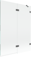 Mexen Lunar paravan de cadă cu 2 uși, dreapta 130 x 150 cm, transparent, gun metal - 897-130-100-95-00-P