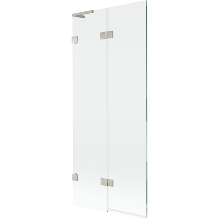 Mexen Lunar L paravan de baie cu 2 uși, stânga 80 x 150 cm, transparent, nichel periat - 897L-080-100-97-00-L