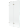 Mexen Lunar L paravan cadă 2-panouri stânga 90 x 150 cm, transparent, nichel periat - 897L-090-100-97-00-L