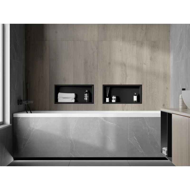 Mexen X-Wall-R falcos beépített polc, 45 x 20 cm, fekete - 1970452010