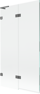 Mexen Lunar L paravan de baie cu 2 uși, stânga 100 x 150 cm, transparent, metal armat - 897L-100-100-95-00-L