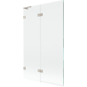 Mexen Lunar L paravan cadă cu 2 uși stânga 110 x 150 cm, transparent, nichel periat - 897L-110-100-97-00-L