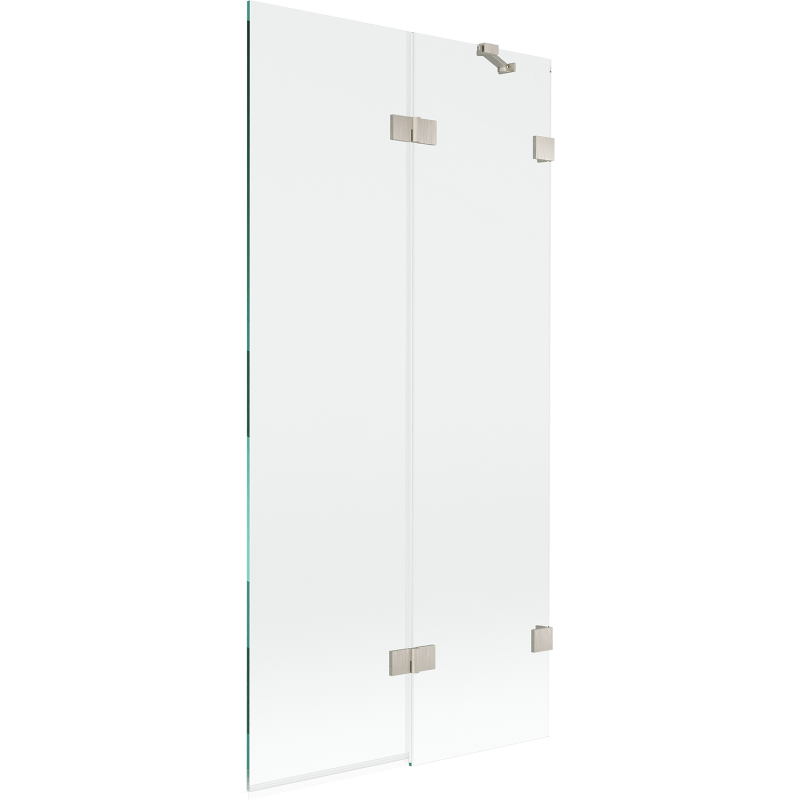 Mexen Lunar paravan de baie cu 2 uși, dreapta 90 x 150 cm, transparent, nichel periat - 897-090-100-97-00-P