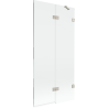 Paravan pentru cadă Mexen Lunar cu 2 uși dreapta 90 x 150 cm, transparent, nichel periat - 897-090-100-97-00-P