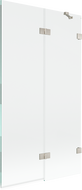 Mexen Lunar paravan de cadă cu 2 panouri, dreapta 100 x 150 cm, transparent, nichel periat - 897-100-100-97-00-P