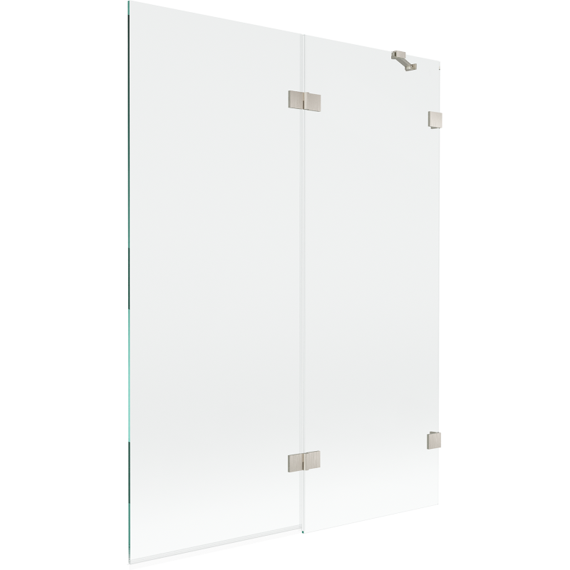 Mexen Lunar paravan de baie 2 panouri dreapta 130 x 150 cm, transparent, nichel periat - 897-130-100-97-00-P