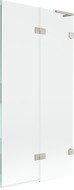 Mexen Lunar L paravan de baie cu 2 uși dreapta 90 x 150 cm, transparent, nichel periat - 897L-090-100-97-00-P
