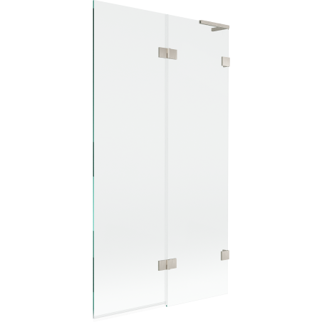 Mexen Lunar L panou de cadă cu 2 uși dreapta 100 x 150 cm, transparent, nichel periat - 897L-100-100-97-00-P