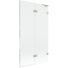 Mexen Lunar L panou de cadă cu 2 uși dreapta 100 x 150 cm, transparent, nichel periat - 897L-100-100-97-00-P