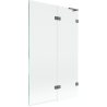 Mexen Lunar L paravan de cadă cu 2 aripi dreapta 110 x 150 cm, transparent, gun metal - 897L-110-100-95-00-P