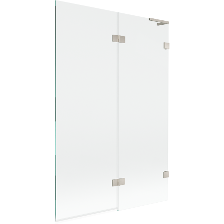 Mexen Lunar L paravan cadă 2-pliuri dreapta 120 x 150 cm, transparent, nichel periat - 897L-120-100-97-00-P