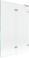 Mexen Lunar L paravan pentru cadă, cu 2 uși, dreapta 120 x 150 cm, transparent, nichel periat - 897L-120-100-97-00-P