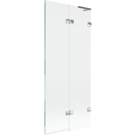 Mexen Lunar L paravan de baie cu 2 aripi, dreapta 80 x 150 cm, transparent, crom - 897L-080-100-01-00-P