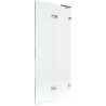 Mexen Lunar L paravan de cadă cu 2 uși dreapta 80 x 150 cm, transparent, crom - 897L-080-100-01-00-P
