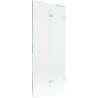Mexen Lunar L paravan baie 2-pliabil dreapta 80 x 150 cm, transparent, alb - 897L-080-100-20-00-P