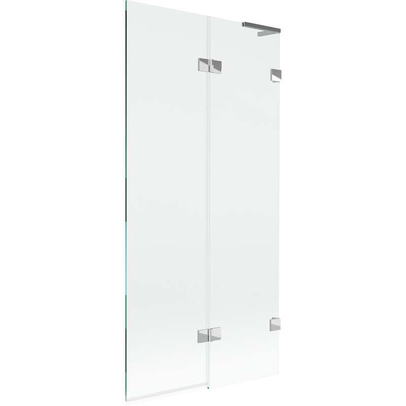 Mexen Lunar L paravan de cadă 2-panouri dreapta 90 x 150 cm, transparent, crom - 897L-090-100-01-00-P