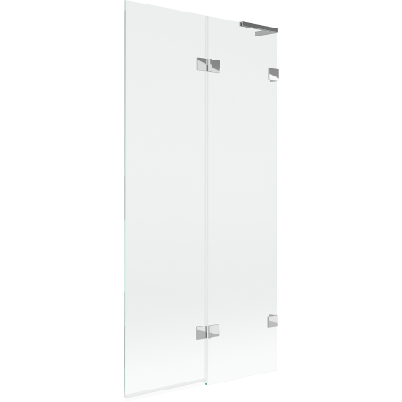 Mexen Lunar L paravan cadă cu 2 uși, dreapta 90 x 150 cm, transparent, crom - 897L-090-100-01-00-P