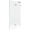 Mexen Lunar L paravan de cadă 2-panouri dreapta 90 x 150 cm, transparent, crom - 897L-090-100-01-00-P
