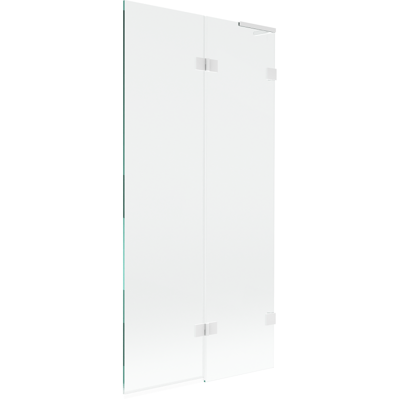 Mexen Lunar L paravan de baie cu 2 uși dreapta 90 x 150 cm, transparent, alb - 897L-090-100-20-00-P