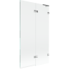Mexen Lunar L paravan cadă 2-canaturi dreapta 100 x 150 cm, transparent, crom - 897L-100-100-01-00-P