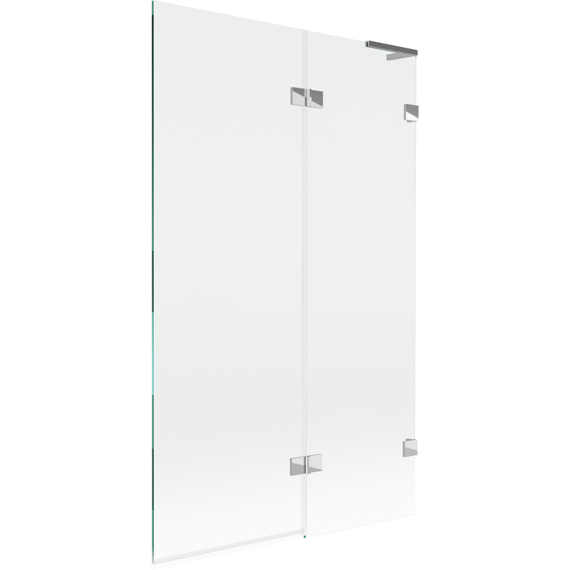 Mexen Lunar L paravan cadă cu 2 aripi dreapta 110 x 150 cm, transparent, crom - 897L-110-100-01-00-P