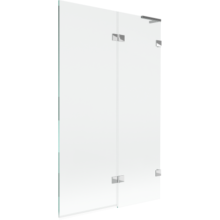 Mexen Lunar L paravan cadă cu 2 aripi dreapta 110 x 150 cm, transparent, crom - 897L-110-100-01-00-P
