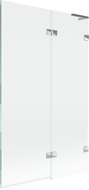 Mexen Lunar L paravan cadă 2-panouri dreapta 110 x 150 cm, transparent, crom - 897L-110-100-01-00-P