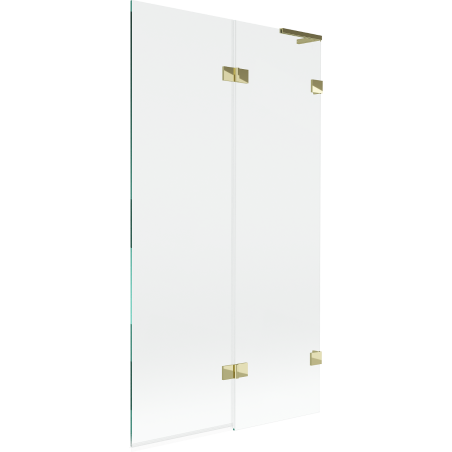Mexen Lunar L paravan cadă cu 2 uși, dreapta 100 x 150 cm, transparent, auriu - 897L-100-100-50-00-P