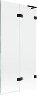 Mexen Lunar L kád szélvédő 2-szárnyas jobb 90 x 150 cm, átlátszó, fekete - 897L-090-100-70-00-P