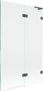 Mexen Lunar L paravan de baie cu 2 uși dreapta 110 x 150 cm, transparent, gri pistă periat - 897L-110-100-66-00-P