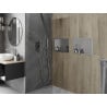 Mexen X-Wall-R raft de încastrare cu flanșă 45 x 30 cm, inox - 1910453010