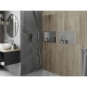 Mexen X-Wall-R raft încastrat cu margine 45 x 30 cm, inox - 1910453010
