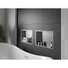 Mexen X-Wall-R 45 x 30 cm-es peremmel ellátott oldalfalba süllyesztett polc, inox - 1910453010