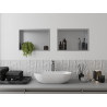 Mexen X-Wall-R raft încastrat cu margine 45 x 30 cm, inox - 1910453010