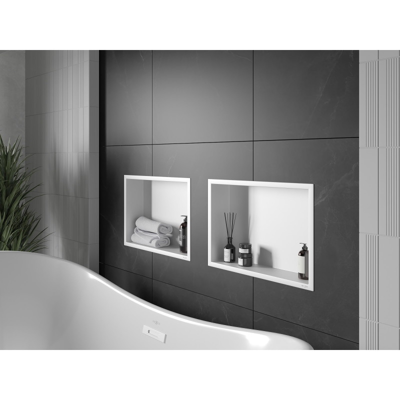 Mexen X-Wall-R 45 x 30 cm-es peremes fülke polc, fehér - 1920453010