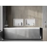 Mexen X-Wall-R raft încastrat cu flanșă 45 x 30 cm, alb - 1920453010