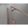 Mexen Mist H T cabină de duș cu deschidere dreapta 85 x 95 cm, transparent, cupru periat - 8A5T-085-095-65-00-P