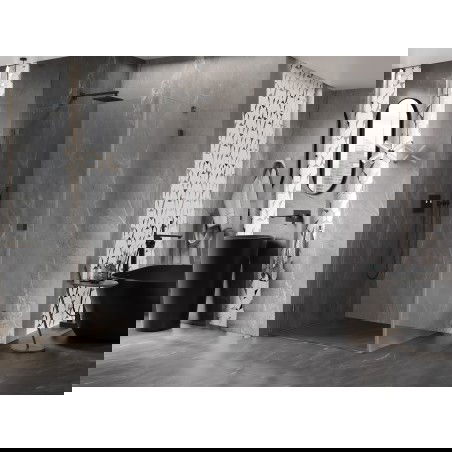 Mexen Lunar-B cabină de duș pliabilă stânga 75 x 70 cm, transparentă, gri armă periat - 832-075-070-66-00-L