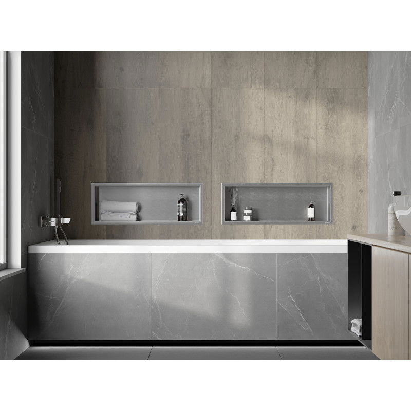 Mexen X-Wall-R fali polc peremmel 60 x 20 cm, inox - 1910602010