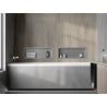 Mexen X-Wall-R fürdőszoba süllyesztett polc kerettel 60 x 20 cm, inox - 1910602010