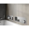 Mexen X-Wall-R fürdőszoba süllyesztett polc kerettel 60 x 20 cm, inox - 1910602010