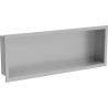 Mexen X-Wall-R fürdőszoba süllyesztett polc kerettel 60 x 20 cm, inox - 1910602010